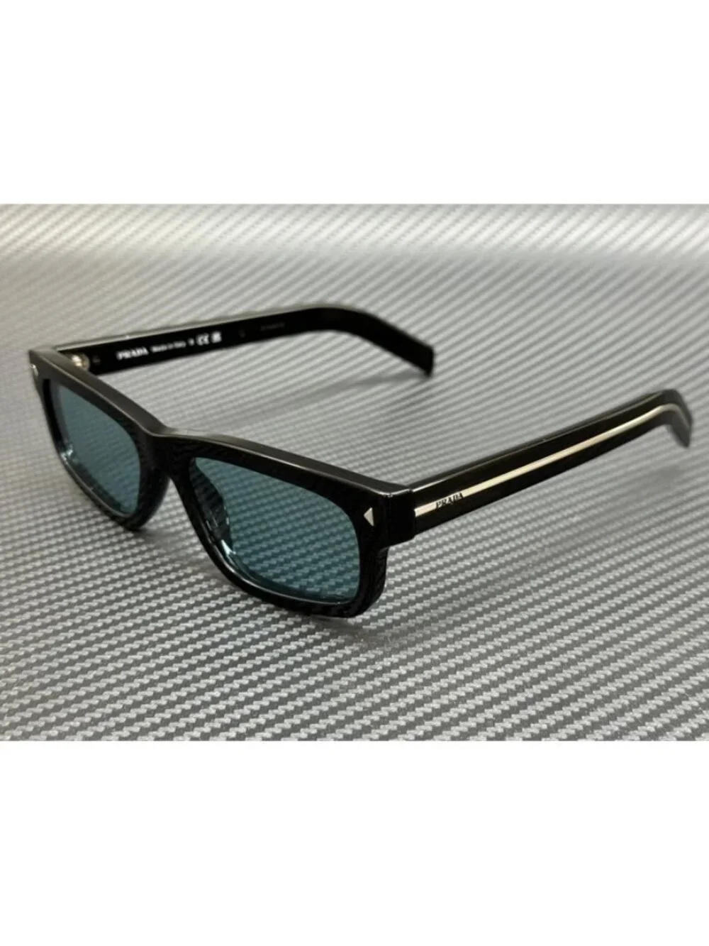 New PRADA Men Black Sunglasses 55-17-145
